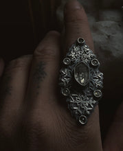 Load image into Gallery viewer, Snowflake ring size 7~ Necklace OPTION