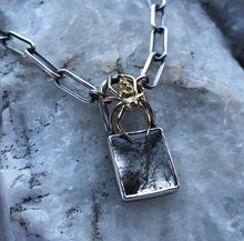 Load image into Gallery viewer, Spider Lock Necklace