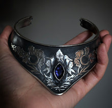 Load image into Gallery viewer, Wolfsbane Iolite Neck cuff ~