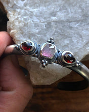 Load image into Gallery viewer, On sale! Garnet + Tourmaline Cuff