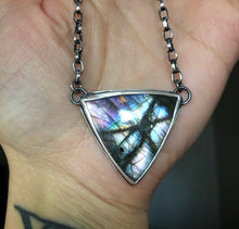 Load image into Gallery viewer, Triangle Labradorite Necklace~
