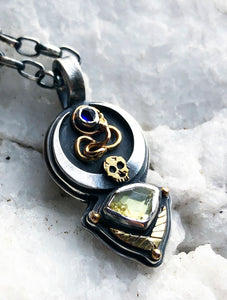 Alchemist's Ring // Tourmaline + Sapphire ~ Size 7