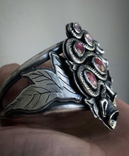 Load image into Gallery viewer, Foxglove &amp; Tourmaline cuff~ Size Medium