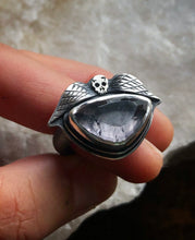Load image into Gallery viewer, Memento Mori Ring Size 7-7.25 ~ Tourmaline