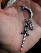 Load image into Gallery viewer, Mismatched Tourmaline Earrings // Double as necklaces