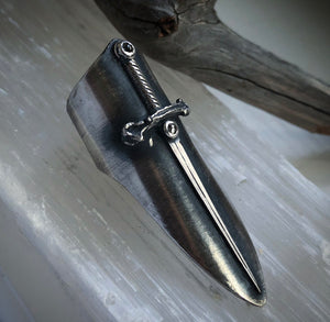 Diamond Sword Ring ~ Size 7