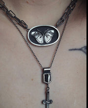 Load image into Gallery viewer, Euphaedra Janetta Forester Butterfly Necklace