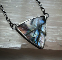 Load image into Gallery viewer, Triangle Labradorite Necklace~