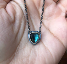 Load image into Gallery viewer, Tourmaline Shield Necklace
