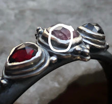 Load image into Gallery viewer, On sale! Garnet + Tourmaline Cuff
