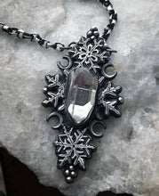 Load image into Gallery viewer, Quartz Snowflake Necklace