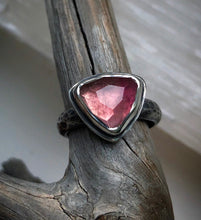 Load image into Gallery viewer, Pink Tourmaline Stacking Ring sz 7.25