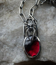 Load image into Gallery viewer, Garnet Arachne Pendant