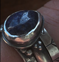 Load image into Gallery viewer, On Sale! Night Sky Rune+Cairns Ring Set ~ Size 7.75