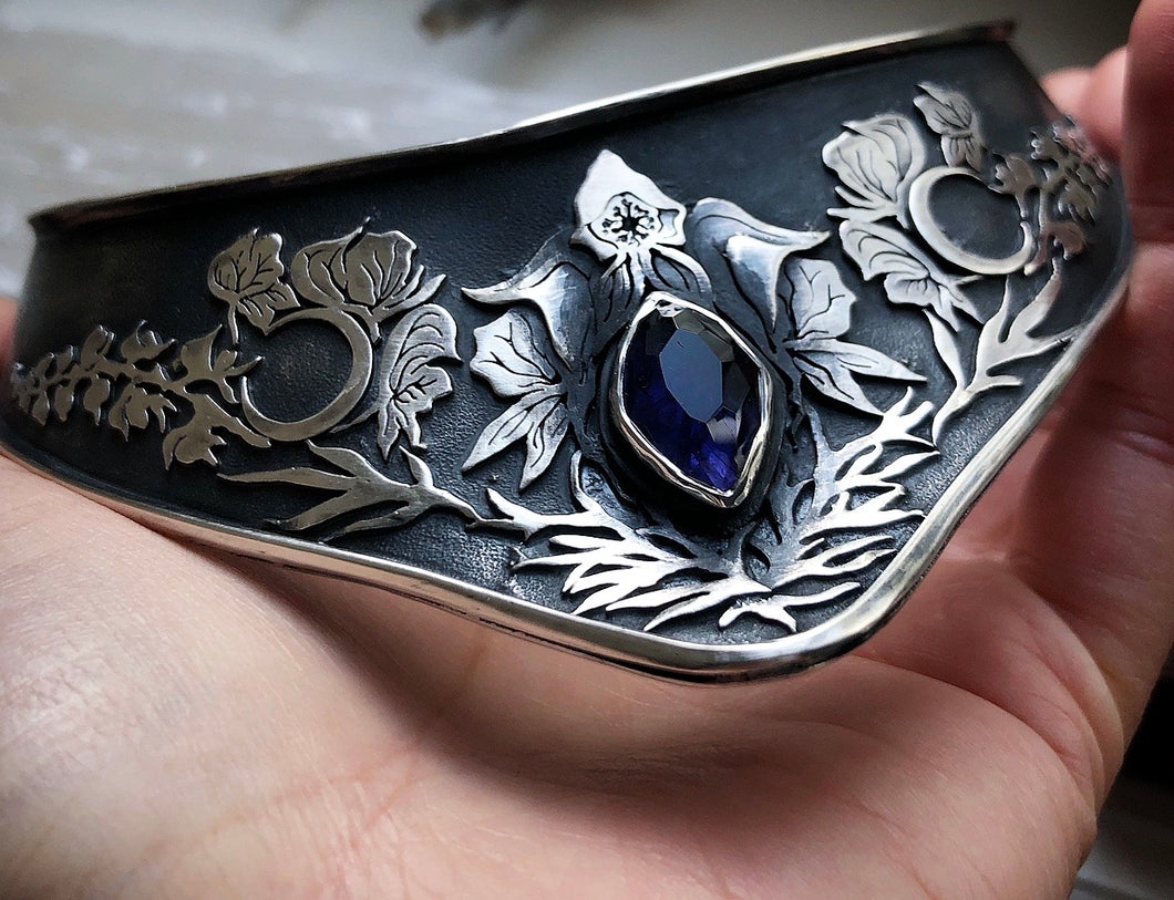 Wolfsbane Iolite Neck cuff ~