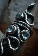 Load image into Gallery viewer, Aquamarine Serpent Ring~ Size 6.25-6.5