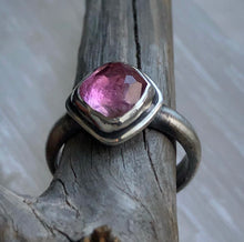 Load image into Gallery viewer, Pink Tourmaline Ring sz 7.25-7.5