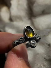 Load image into Gallery viewer, Skull &amp; Diamond Stacking Ring size 6.75-7