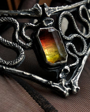 Load image into Gallery viewer, Tourmaline Serpent Neck Cuff~ Medium Large
