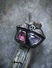 Load image into Gallery viewer, Memento Mori Lovers Ring ~ Size 6.75