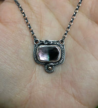Load image into Gallery viewer, Pink &amp; Black Tourmaline Pendant with Gold accent