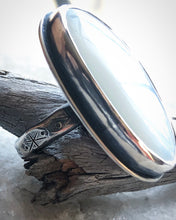 Load image into Gallery viewer, Snowstorm ~ Moonstone &amp; Diamond Ring sz 7.75