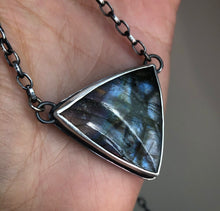Load image into Gallery viewer, Triangle Labradorite Necklace~