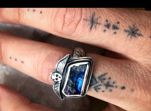 Botanical Memento Mori Ring~size 6