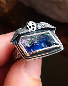 Botanical Memento Mori Ring~size 6