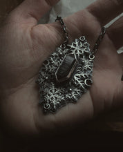 Load image into Gallery viewer, Black Snowflake Necklace
