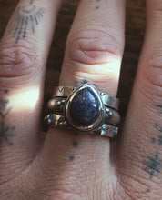 Load image into Gallery viewer, On Sale! Night Sky Rune+Cairns Ring Set ~ Size 7.75