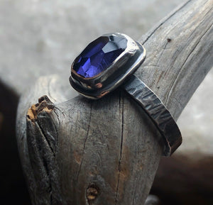 Iolite Stacking Ring 7.25-7.5