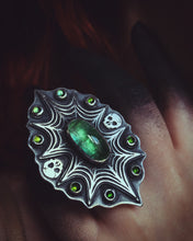 Load image into Gallery viewer, Absinthium~ Green tourmaline ring size 7-7.5