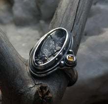 Load image into Gallery viewer, Rutile Quartz &amp; Citrine ring~ size 8
