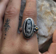 Load image into Gallery viewer, Rutile Quartz &amp; Citrine ring~ size 8