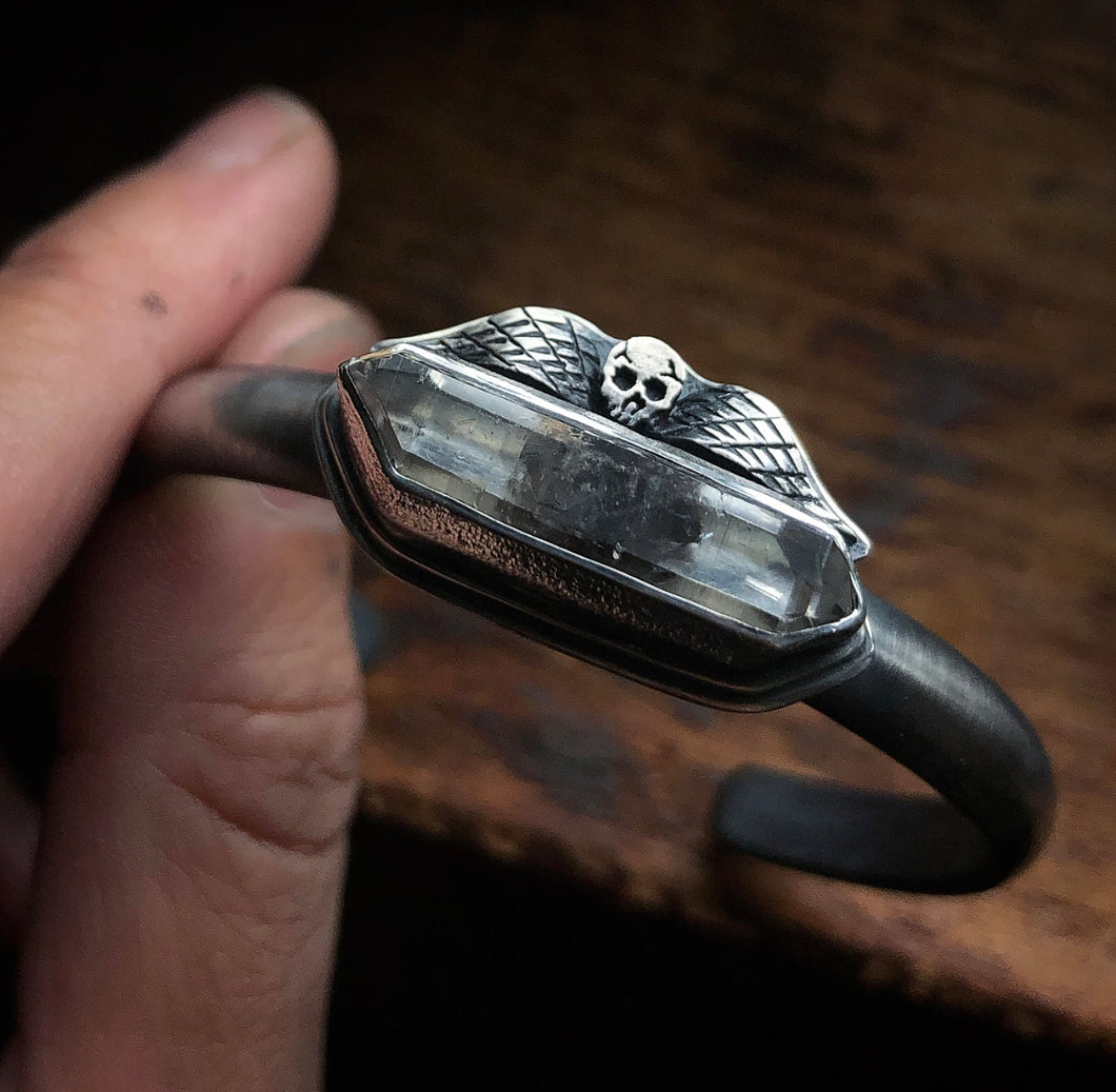 Memento Mori Quartz Cuff ~ Size Medium