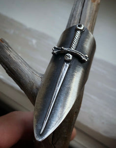 Diamond Sword Ring ~ Size 7