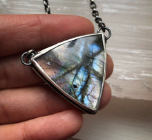 Load image into Gallery viewer, Triangle Labradorite Necklace~
