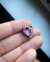Load image into Gallery viewer, Tiny Pink Tourmaline Pendant~ Irregular shape