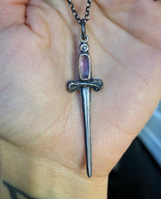 Load image into Gallery viewer, Pink Tourmaline &amp; Diamond Sword~
