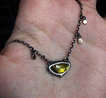 Load image into Gallery viewer, Tourmaline charm necklace