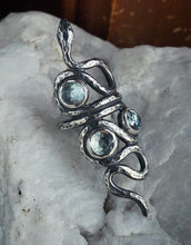 Load image into Gallery viewer, Aquamarine Serpent Ring~ Size 6.25-6.5