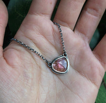 Load image into Gallery viewer, Pink Tourmaline Charm Necklace ~