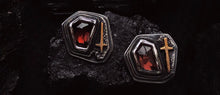 Load image into Gallery viewer, On Sale! Sacred Soil Studs ~ 14 Kt Gold + Silver