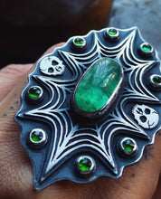 Load image into Gallery viewer, Absinthium~ Green tourmaline ring size 7-7.5