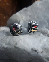 Load image into Gallery viewer, On Sale! Sacred Soil Studs ~ 14 Kt Gold + Silver