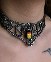 Load image into Gallery viewer, Tourmaline Serpent Neck Cuff~ Medium Large
