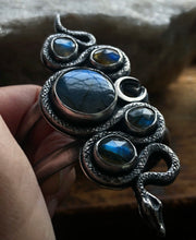 Load image into Gallery viewer, Labradorite Serpent Cuff ~ Size Medium