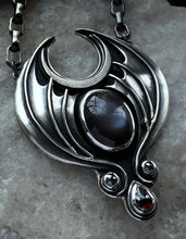 Load image into Gallery viewer, Dark Matter~ Moonstone Diamond &amp; Garnet