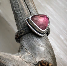 Load image into Gallery viewer, Pink Tourmaline Stacking Ring sz 7.25
